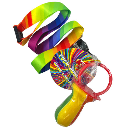 SoSweet Rock Lollipop Lanyard Rainbow 60g (Case of 36)