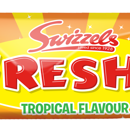 Swizzels Chew Bars Refresher Tropical 18g PMP 20p (Case of 60)