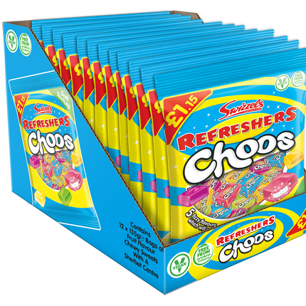 Swizzels Refreshers Choos 115g PMP £1.15 (Case of 12)