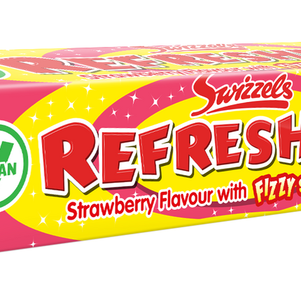 Swizzels Refresher Strawberry Stick Pack 43g (Case of 36)