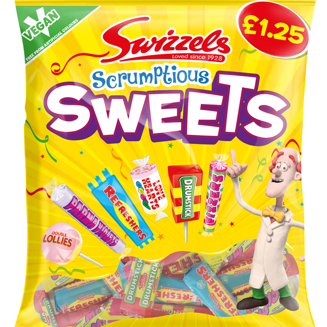 Swizzels Scrumptious Sweets 134g PMP £1.25 (Case of 12)