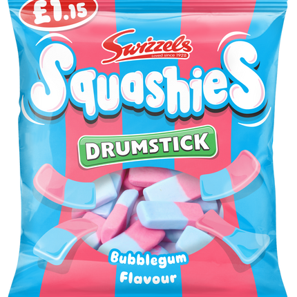 Swizzels Squashies Drumstick Bubblegum 120g PMP £1.15 (Case of 12)