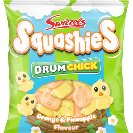 Swizzels Squashies DrumChick Bag 120g (Case of 12)