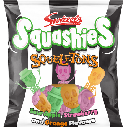 Swizzels Squashies Skeletons 120g (Case of 12)