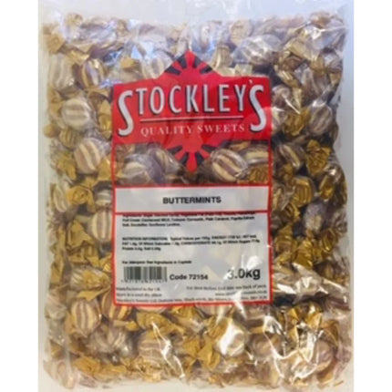 Stockleys Butter Mints Bag 3kg
