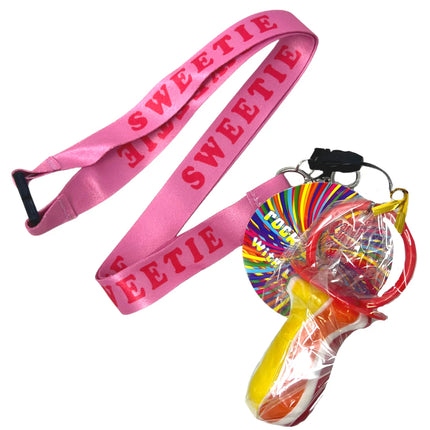 SoSweet Rock Lollipop Lanyard Sweetie 60g (Case of 36)