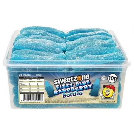 Sweetzone Giant Blue Raspberry Bottles Tub 805g
