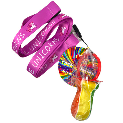 Kandy Kandy Rock Lollipop Lanyard Unicorn 60g (Case of 36)