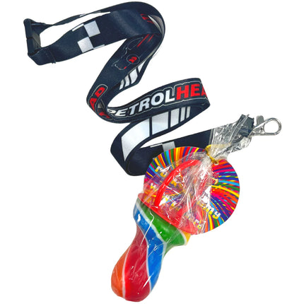 SoSweet Rock Lollipop Lanyard Petrol Head 60g (Case of 36)
