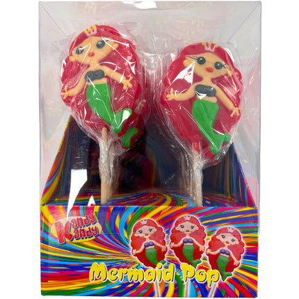 Kandy Kandy Mermaid Rock Lolly 100g (Case of 18)