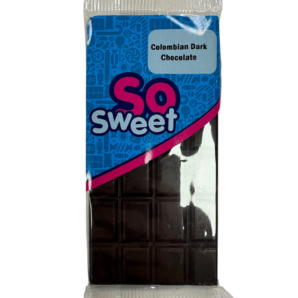 SoSweet Columbian Dark Chocolate Bar 80g (Case of 12)