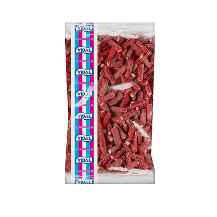 Vidal Mini Fizzy Strawberry Pencils Bag 3kg – SoSweet Wholesale