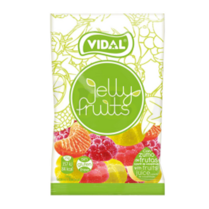 Vidal Mini Bag Jelly Fruits (90g) Case of 14