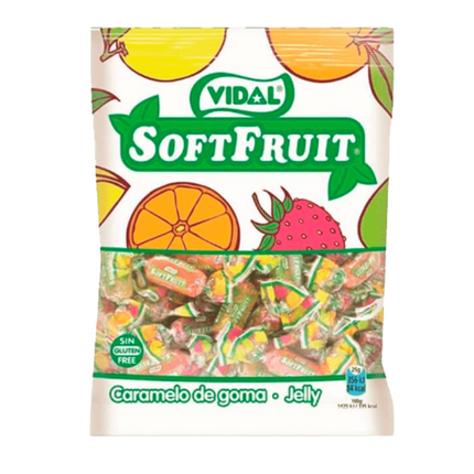 Vidal Mini Bag Soft Fruit Jellies (80g) Case of 14