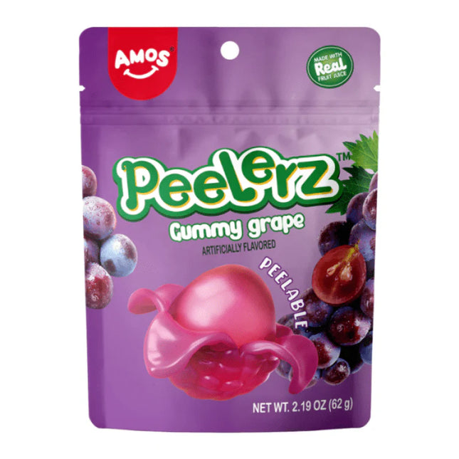 Amos Peelerz Grape Pouch 170g (Case of 12)
