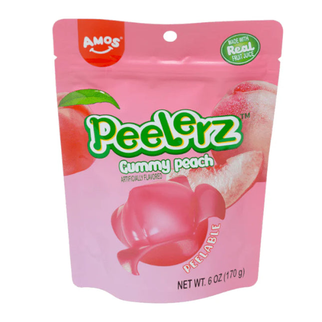 Amos Peelerz Peach Pouch 170g (Case of 12)