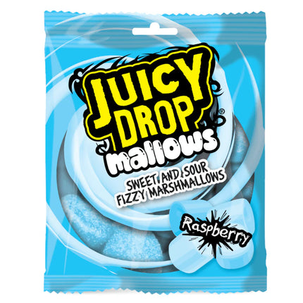 Bazooka Juicy Drop Mallows Raspberry 100g (Case of 20)