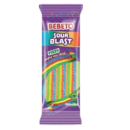 Bebeto Sour Blast Rainbow Belts Bag 160g (Case of 24)
