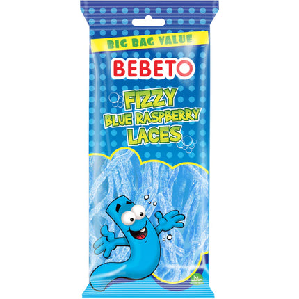 Bag Laces Raspberry T1 Bebeto Fizzy Blue Raspberry Laces - Wholesale Sweets – SoSweet Wholesale