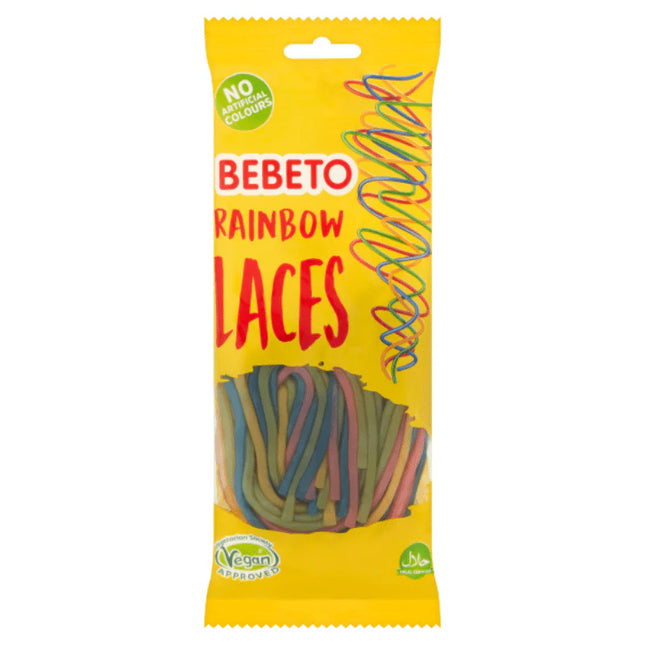 Bebeto Rainbow Laces Bag 160g £1PMP (Case of 12)