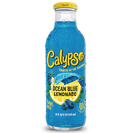 Calypso Ocean Blue Lemonade 473ml Bottle (Case of 12)