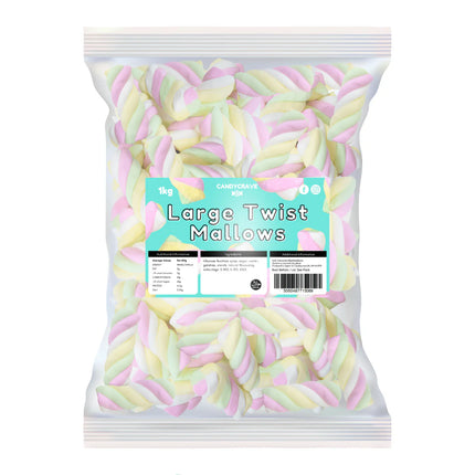 CandyCrave Mallows Large Twist Bag 1kg