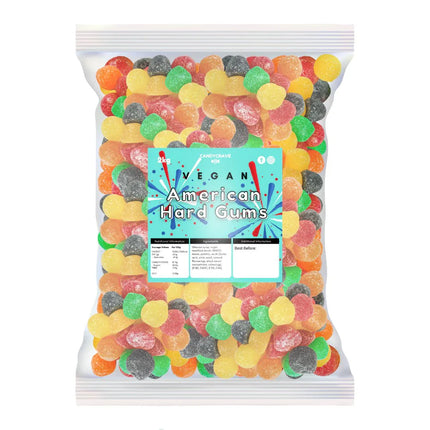 CandyCrave Vegan American Hard Gums Bag 2kg