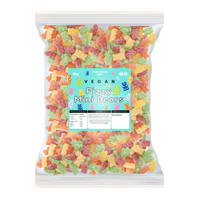 CandyCrave Vegan Fizzy Mini Bears Bag 2kg