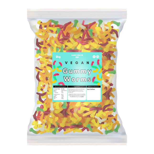 CandyCrave Vegan Jelly Worms Bag 2kg