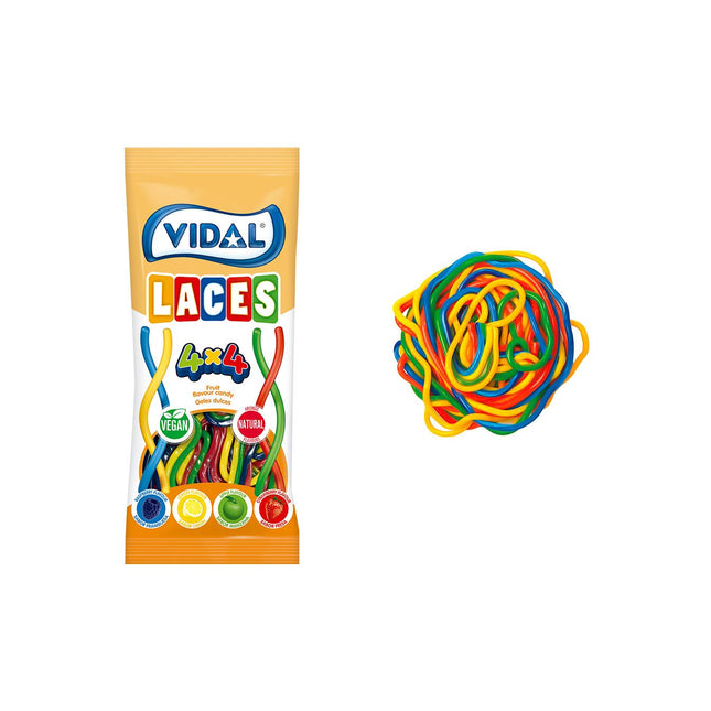 Vidal Rainbow Laces Bag 85g (Case of 14)