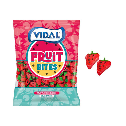 Vidal Liquorice Strawberry Slices Bag 1.5kg