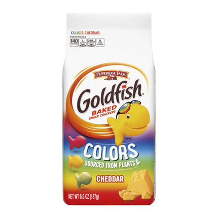 Pepperidge Farm Goldfish Crackers Cheddar Colours (187g)