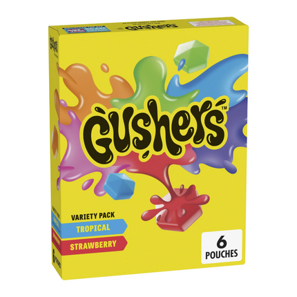 Betty Crocker Fruit Gushers Variety Pack 136g (Case of 10)