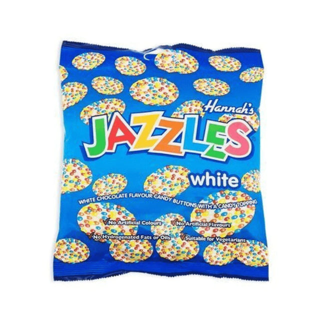Hannahs Bags White Jazzles 140g (Case of 12)