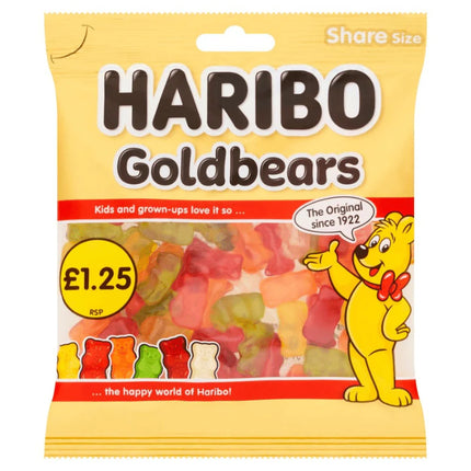 Haribo Gold Bears Bag 140g PMP £1.25 (Case of 12)