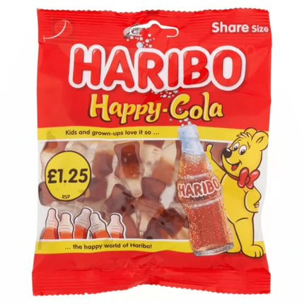 Haribo Happy Cola Bag 140g PMP £1.25 (Case of 12)