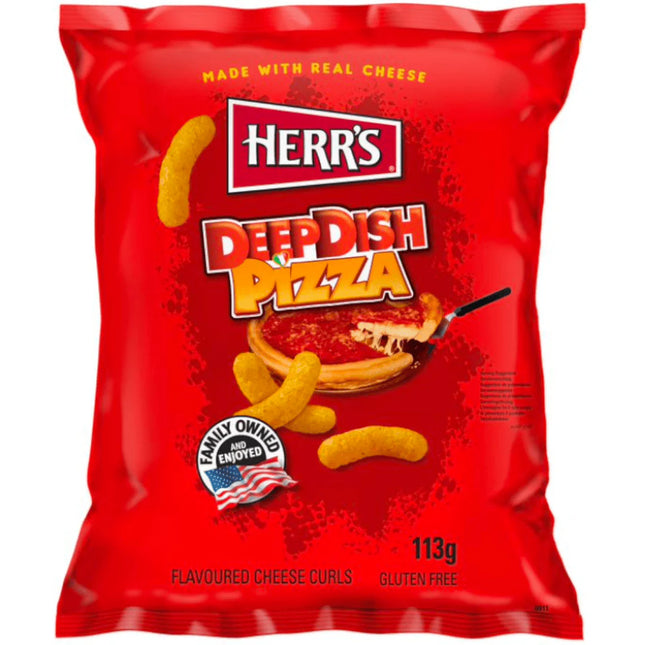 Herr's Deep Dish Pizza Cheese Curls (12x113g)