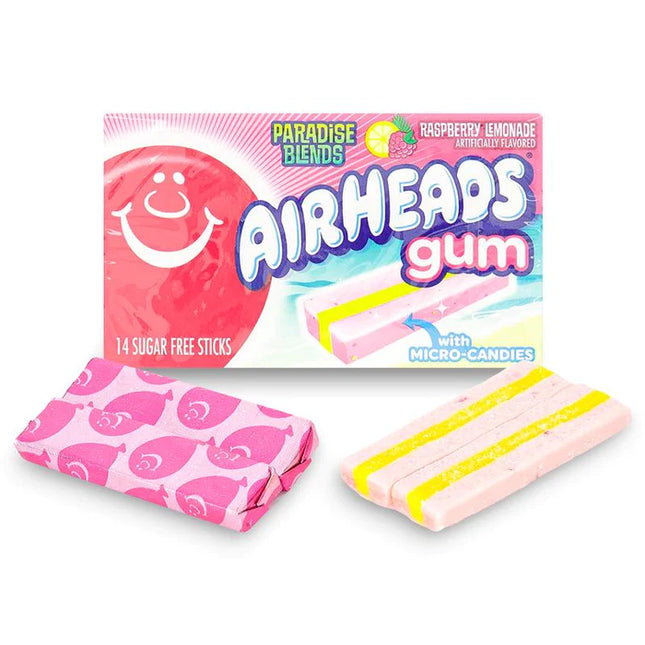 Airheads Gum Raspberry Lemonade 33g (Case of 12)