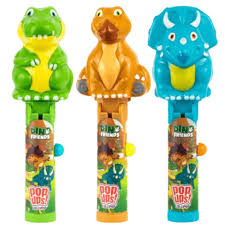 Bip Pop Ups Lollipop Dino and Friends 10g (Case of 12)