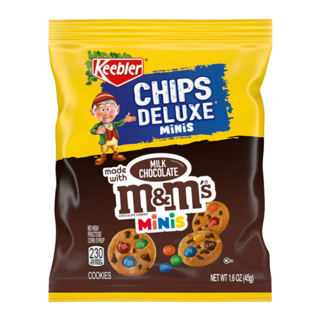 Keebler Chips Deluxe Bite Size Cookies with M&M's Mini's (45g) (Case of 30)