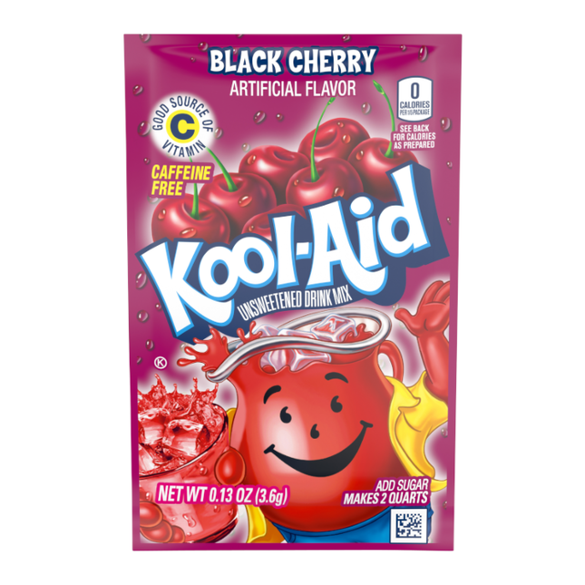 Kool Aid Sachet Black Cherry 3.6g (Case of 48)