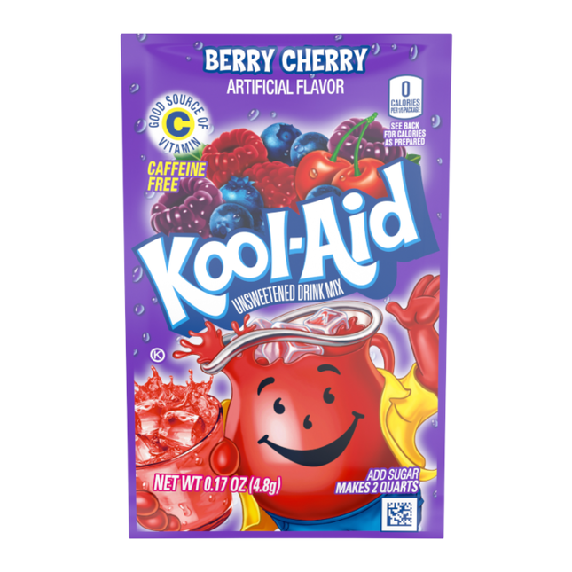 Kool Aid Sachet Berry Cherry 4.8g (Case of 48)