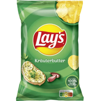 Lays Butter & Herb Bag 150g (Case of 9)