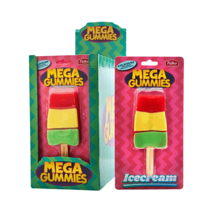 Felko Mega Gummies Ice Cream 120g (Case of 17)