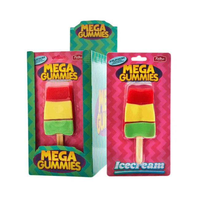 Felko Mega Gummies Ice Cream 120g (Case of 17)