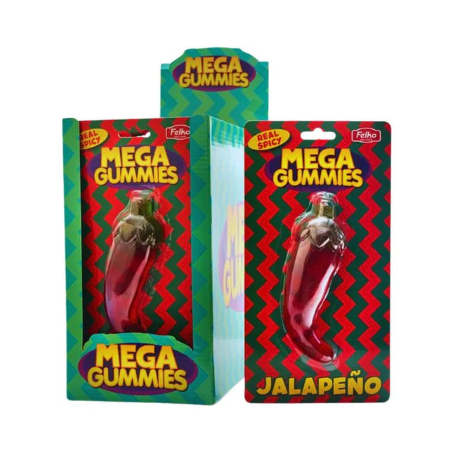 Felko Mega Gummies Jalapeno (120g) Case of 11