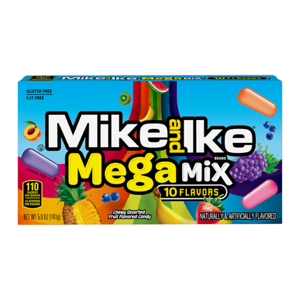 Mike & Ike Mega Mix Theatre Box 120g (Case of 12)