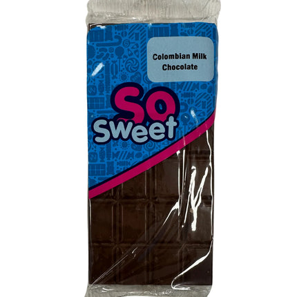 SoSweet Columbian Milk Chocolate Bar 80g (Case of 12)