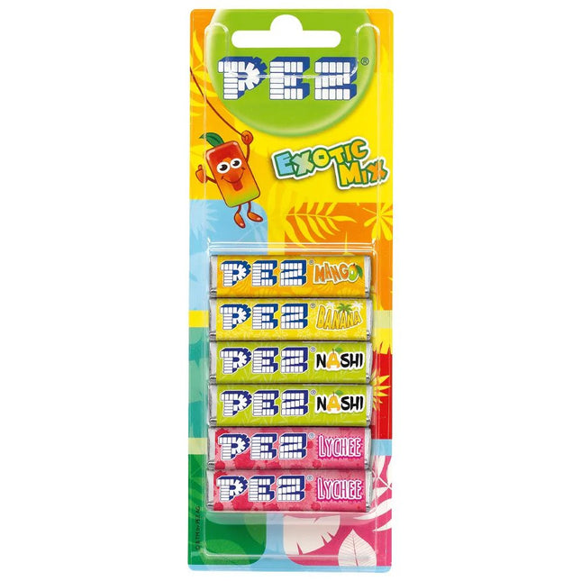 Pez Refill Exotic Mix (6 Pack) Case of 18