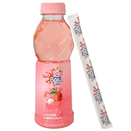 Popping Boba Rose Lychee Drink with Straw (12x500ml)